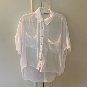 HYFVE Cream Sheer Blouse